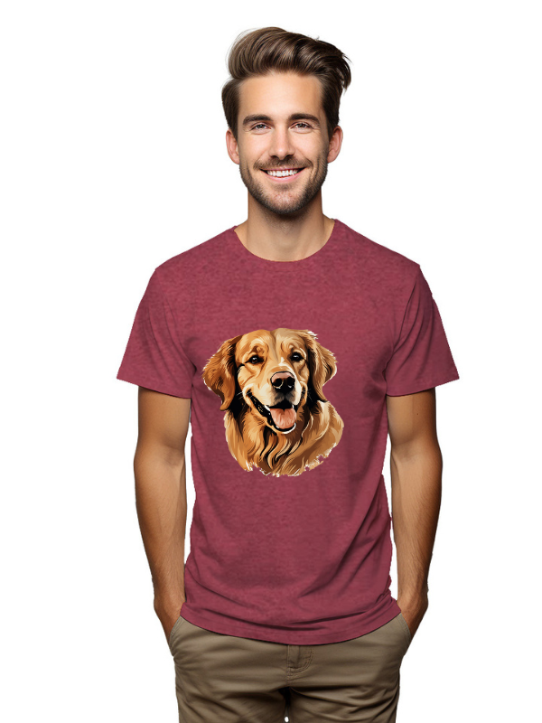 Golden Retriever Love – Dog Portrait T-Shirt