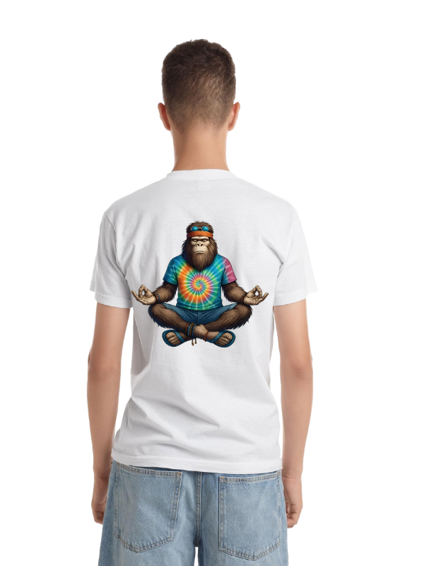 "Monkey Yoga" Unisex T-Shirt – Playful Primate Pose Tee