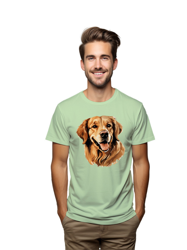 Golden Retriever Love – Dog Portrait T-Shirt