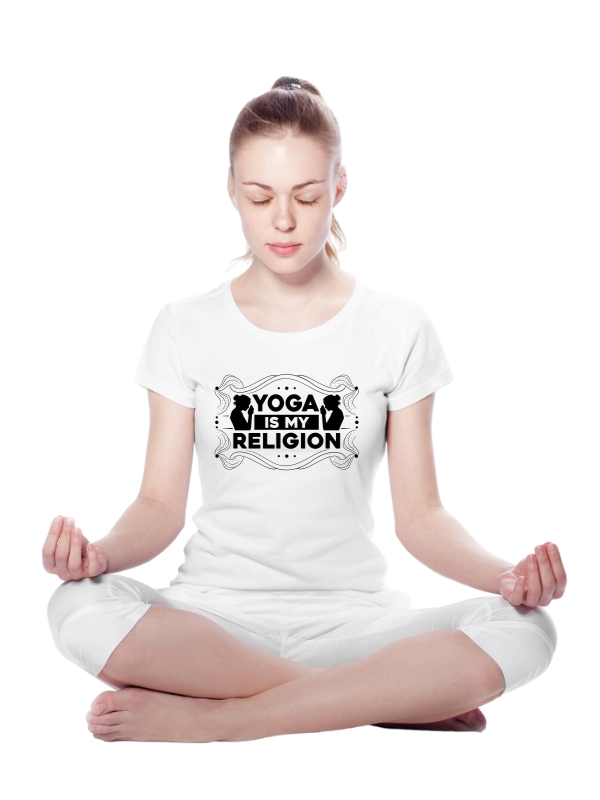 "Yoga Is My Religion" Unisex T-Shirt – Spiritual Yoga Devotee Tee