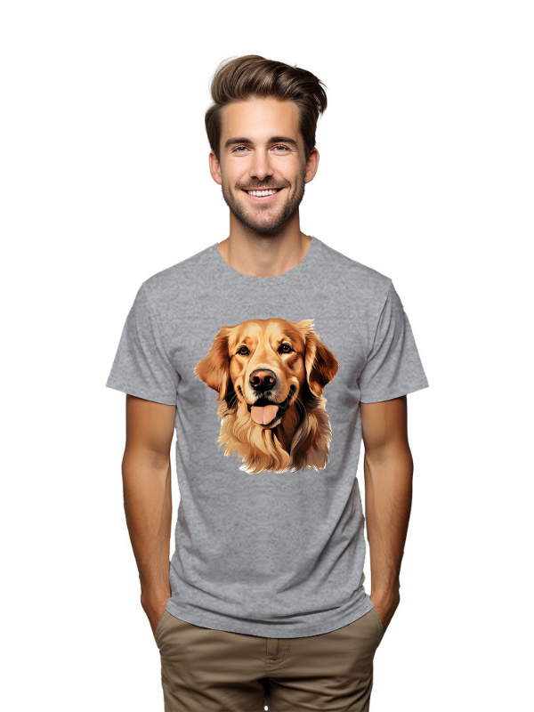 Golden Watching You – Happy Retriever T-Shirt