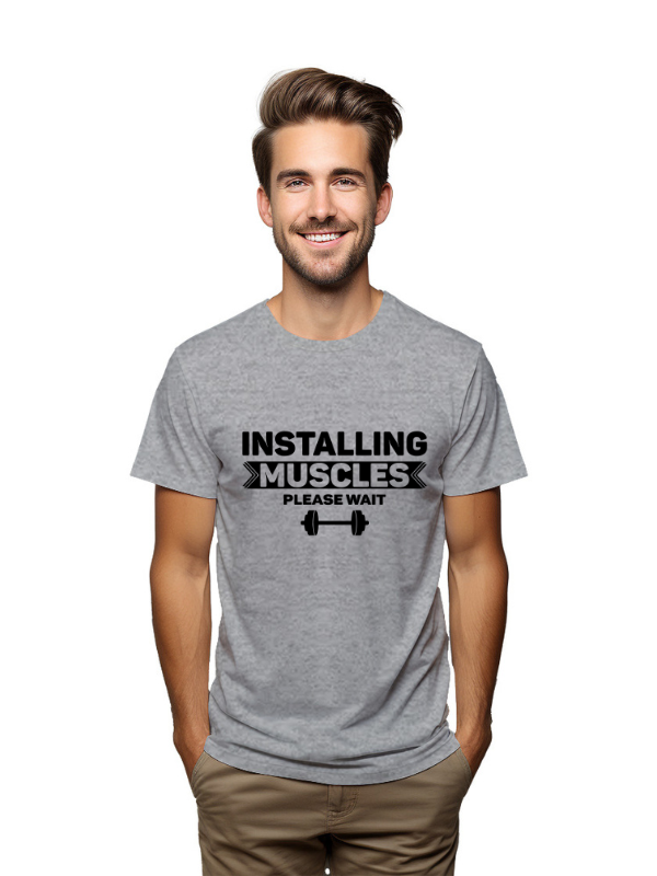 Pep Bliss Installing Muscle - Fitness Quote - T-Shirt
