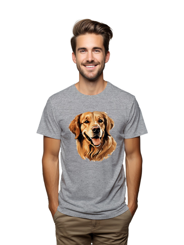 Golden Retriever Love – Dog Portrait T-Shirt