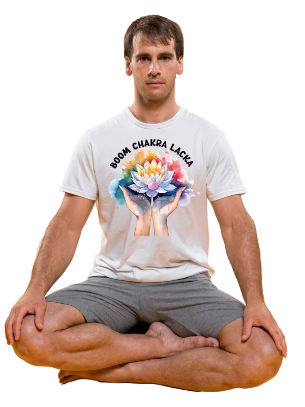 boom chakra lacka - unisex yoga t-shirt