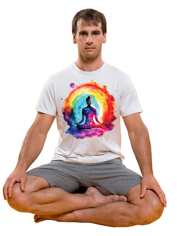 colorful short sleeves - unisex yoga t-shirt
