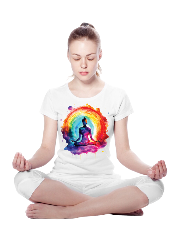 colorful short sleeves - unisex yoga t-shirt
