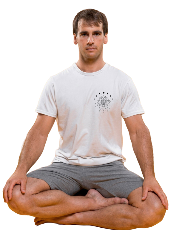 yoga OMM pose multi design - unisex yoga t-shirt