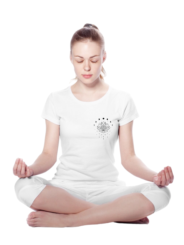 yoga OMM pose multi design - unisex yoga t-shirt