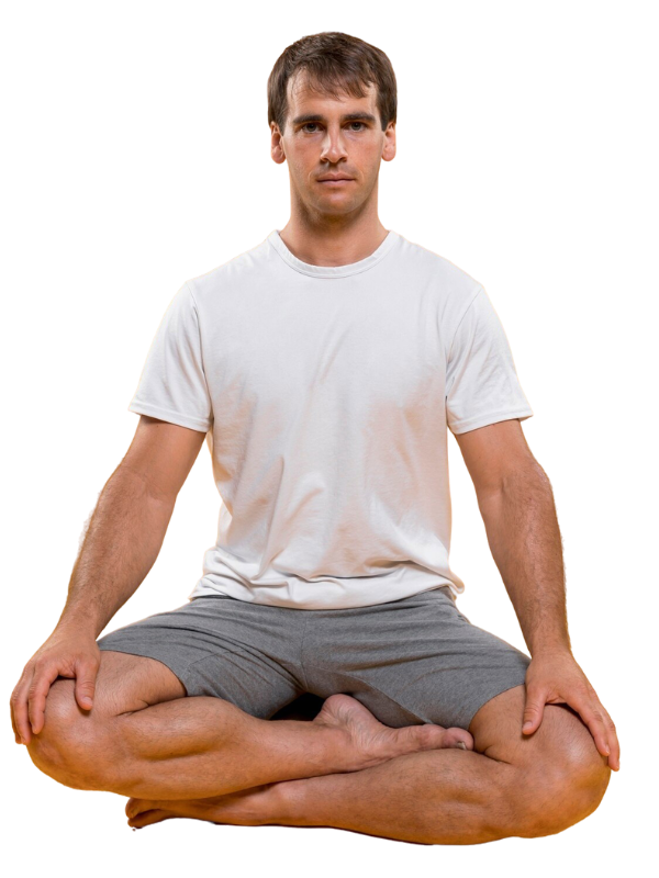 Astronaut Yoga T-Shirt for Men - Space Yoga Art Print Tee