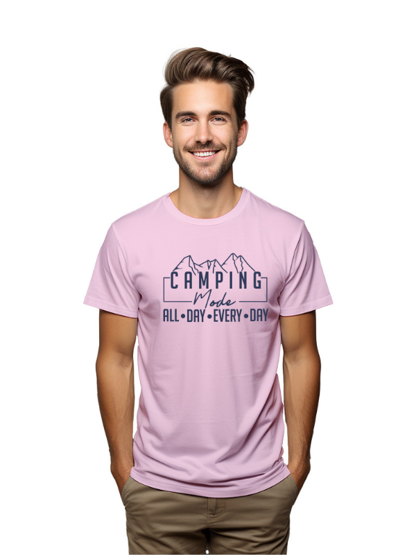 Camping Mode Everyday Tee – Men's Outdoor Adventure Shirt