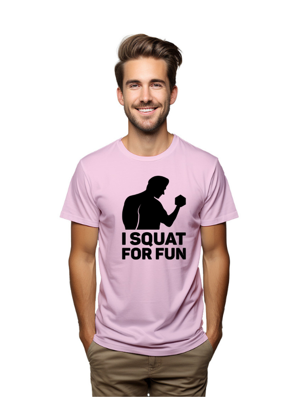 Squat For Fun – Men's Fitness Graphic Tee