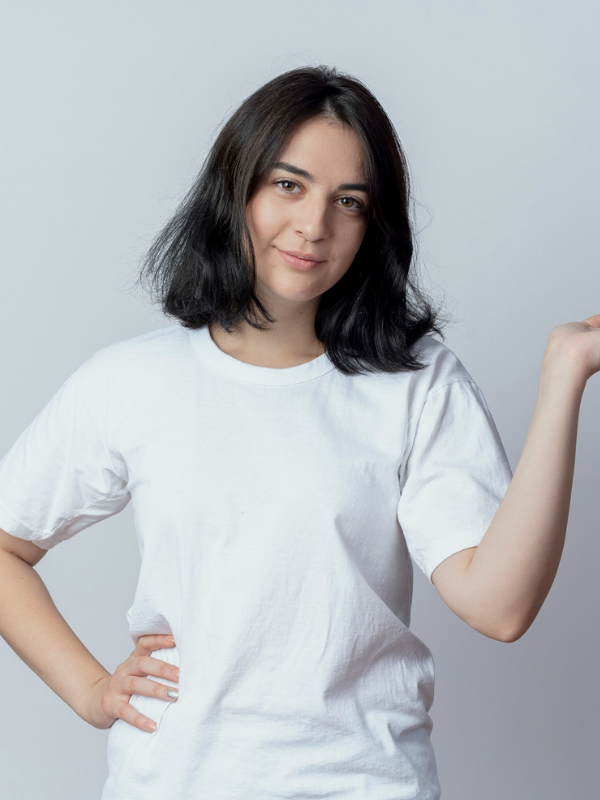 Premium Cotton Plain White T-Shirt , Regular Fit, Women's
