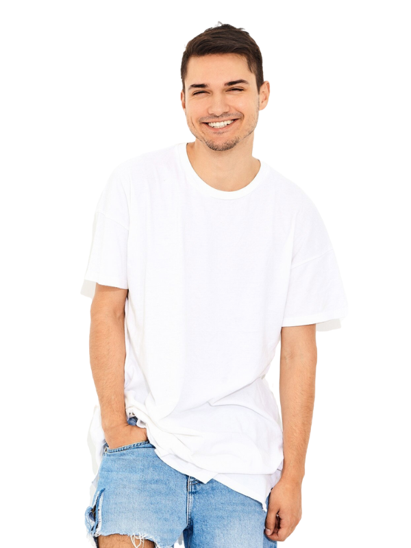 Premium Cotton Plain White, Oversized T-Shirt,  Unisex