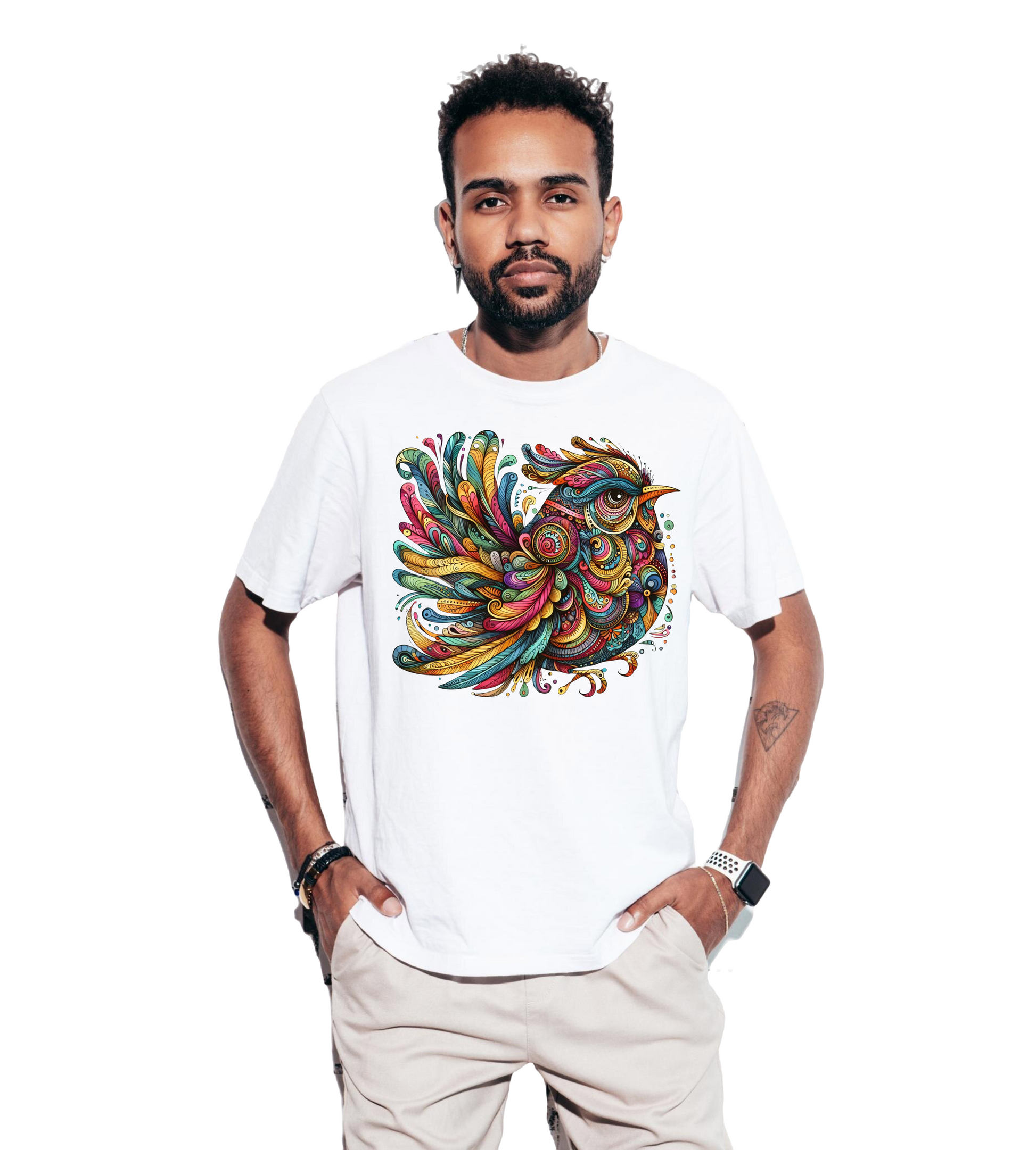 Bird Mandala Art design T-Shirt