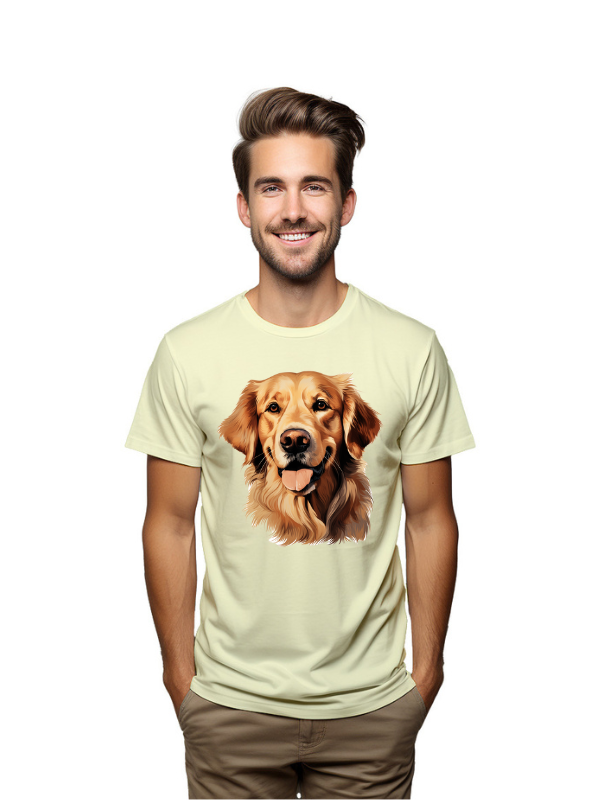 Golden Watching You – Happy Retriever T-Shirt