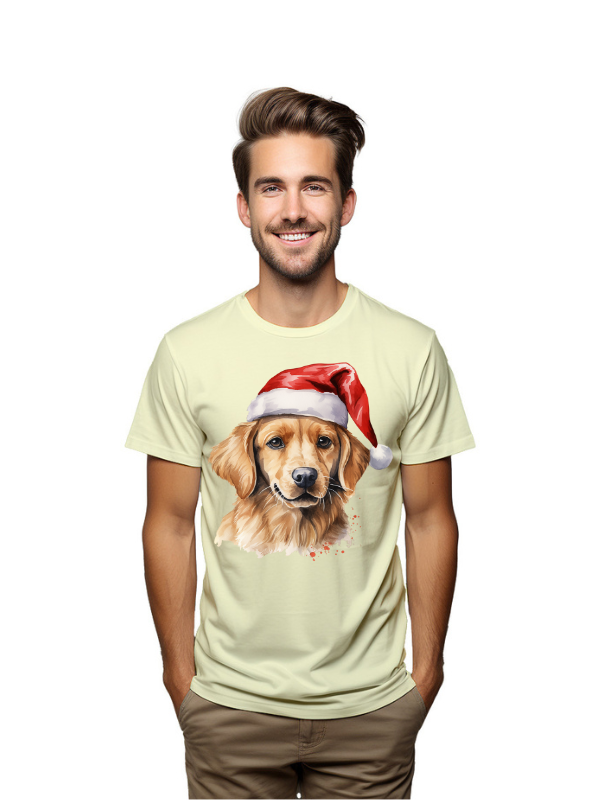 Festive Pup – Golden Retriever Christmas T-Shirt