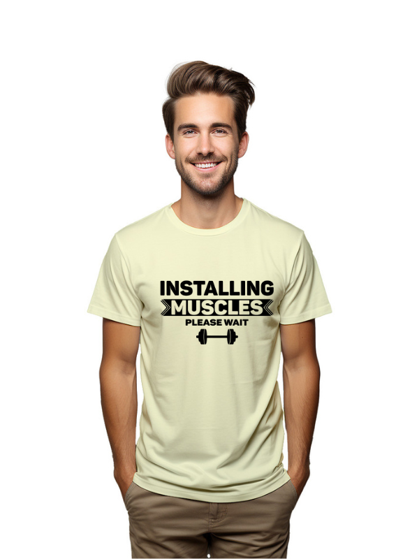 Pep Bliss Installing Muscle - Fitness Quote - T-Shirt