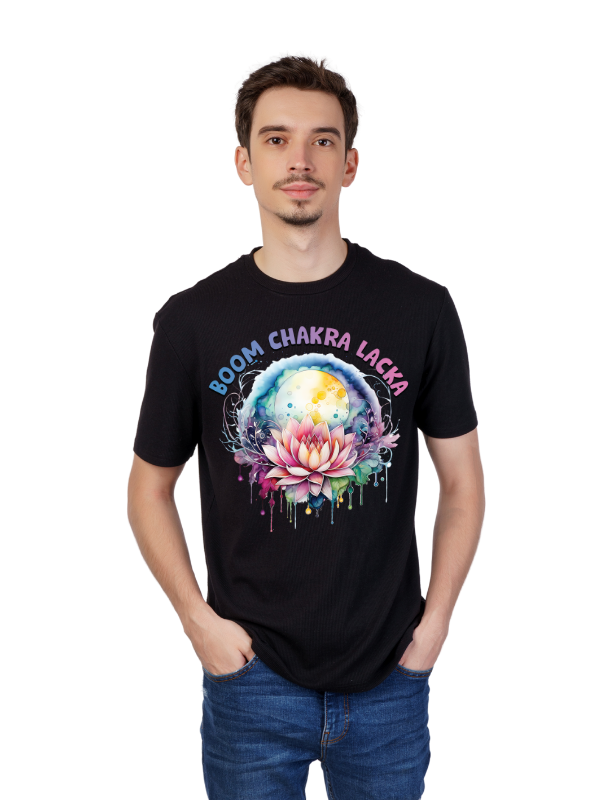 boom chakra lacka - unisex yoga t-shirt