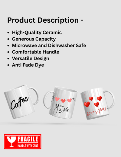 Pep Bliss Customizable Photo Mug, Coffee Cup, 350 ML, Life is Better with Sisters