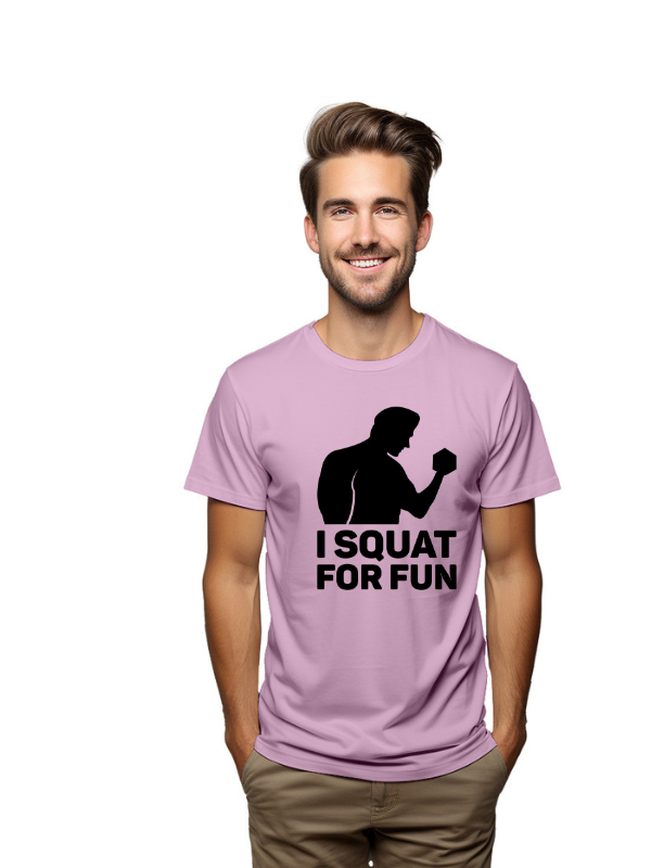 Squat For Fun – Men's Fitness Graphic Tee