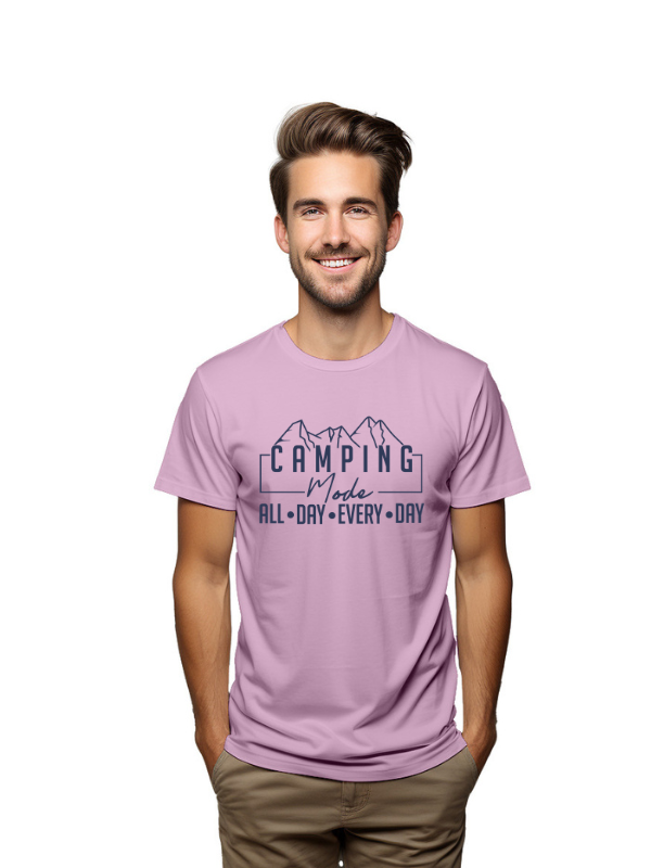 Camping Mode Everyday Tee – Men's Outdoor Adventure Shirt