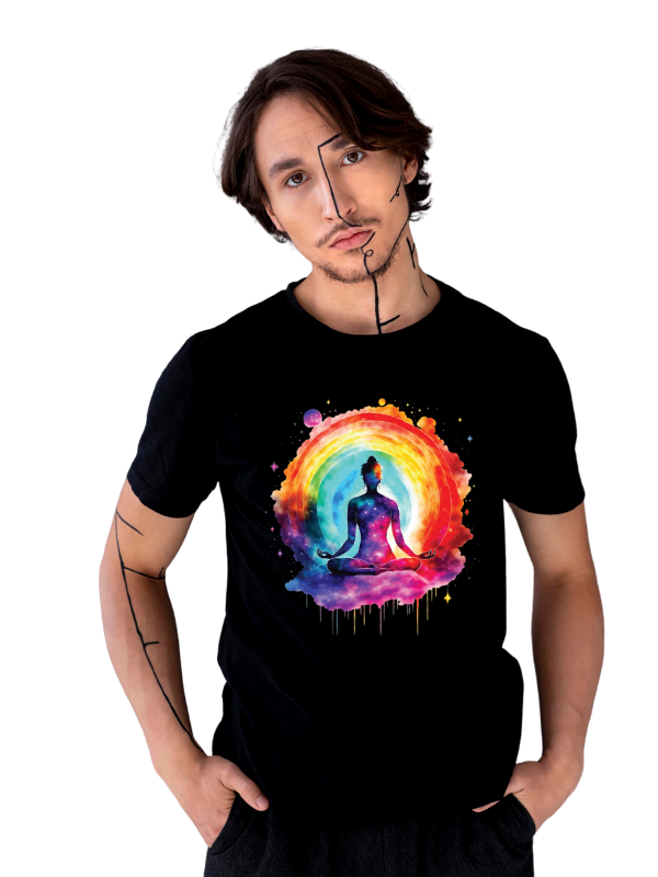 colorful short sleeves - unisex yoga t-shirt