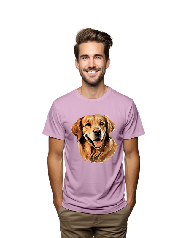 Golden Retriever Love – Dog Portrait T-Shirt