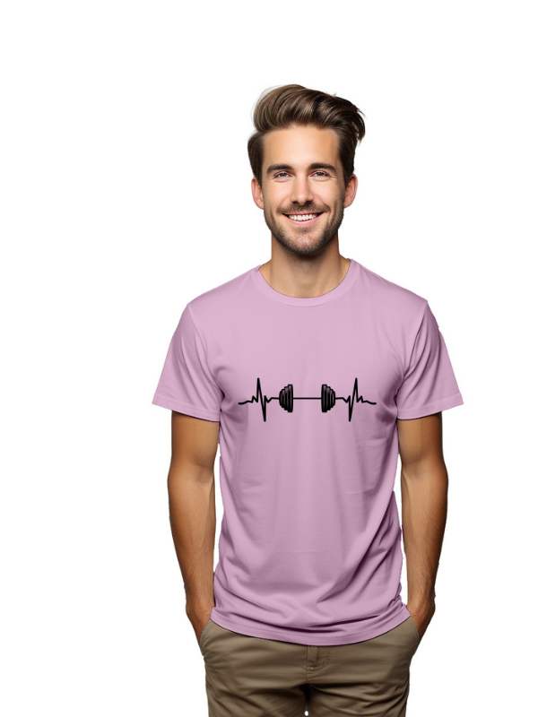 Heartbeat of Strength – Gym Life T-Shirt