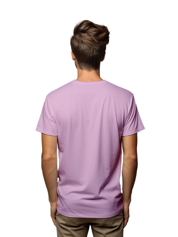 Premium Cotton Plain Lilac T-Shirt , Regular Fit,  Unisex