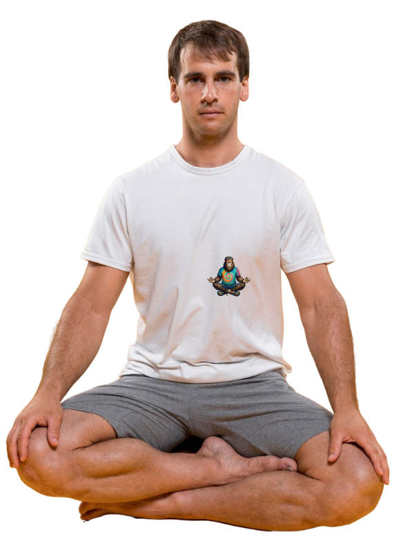 "Monkey Yoga" Unisex T-Shirt – Playful Primate Pose Tee