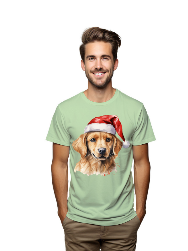 Festive Pup – Golden Retriever Christmas T-Shirt