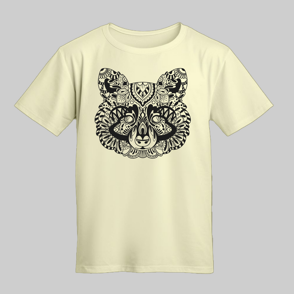 Men's White Cotton T-Shirt with Graphic Print, Loose Fit