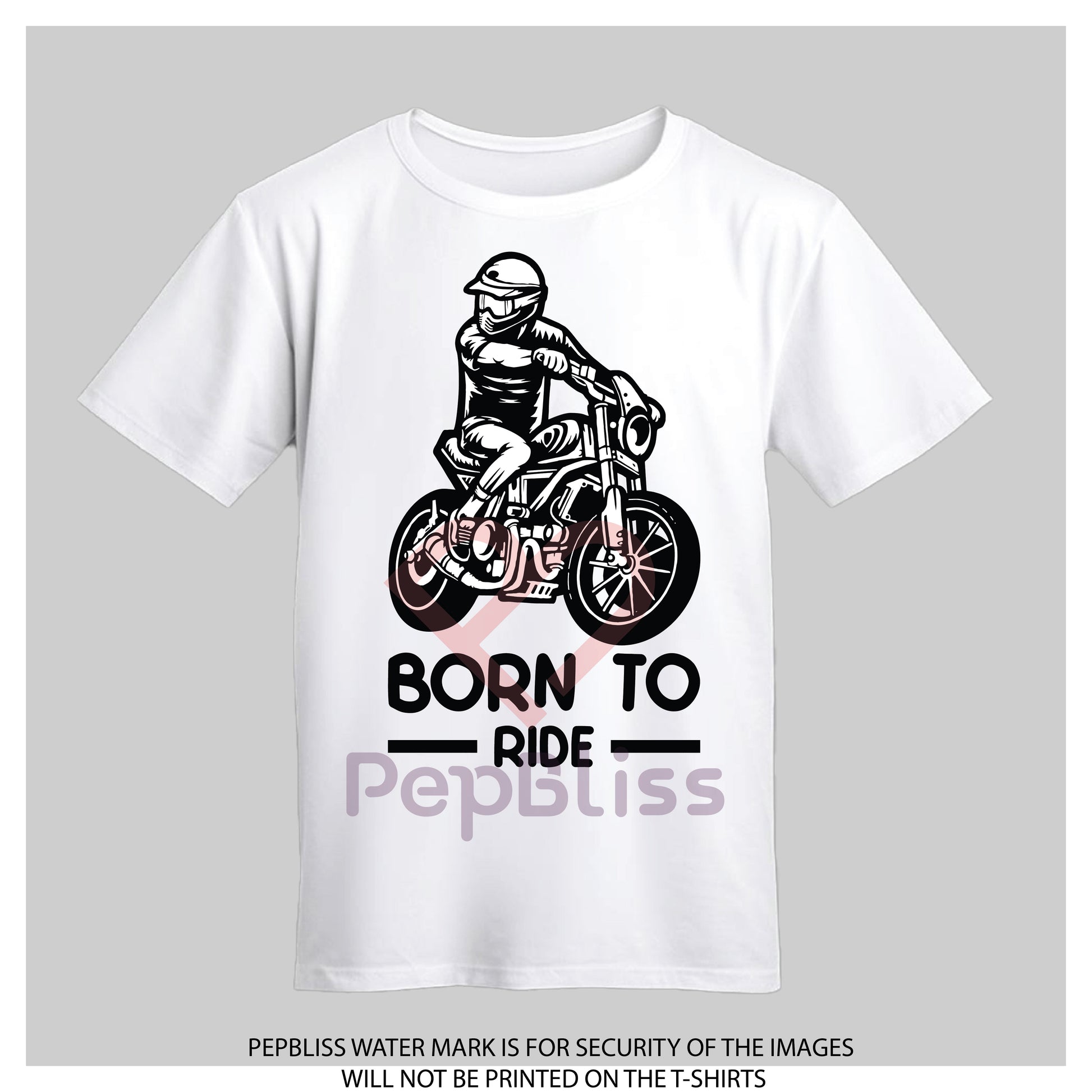 BORN TO RIDE - UNISEX BIKER T-SHIRT