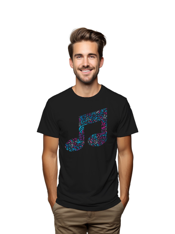 MUSIC TONE PRINTED UNISEX GRAPHICAL TSHIRT