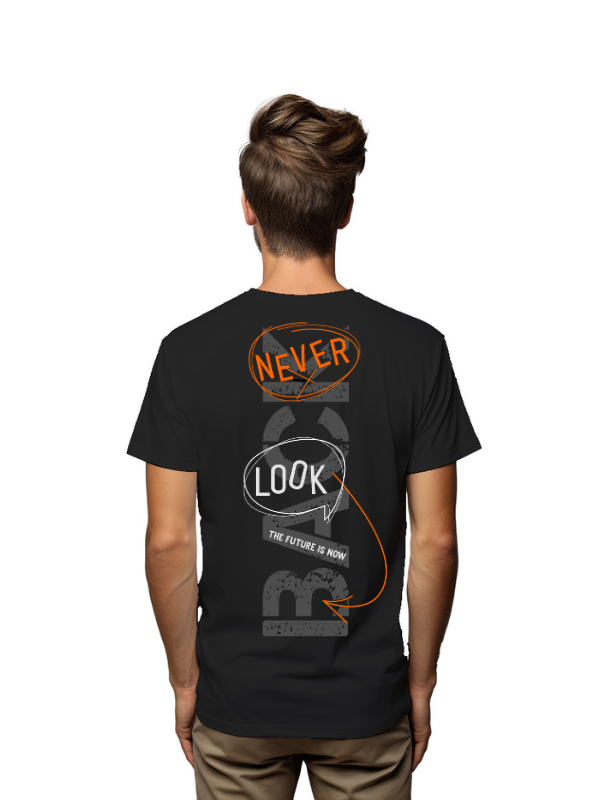 never look back future is now - unisex printed tshirt