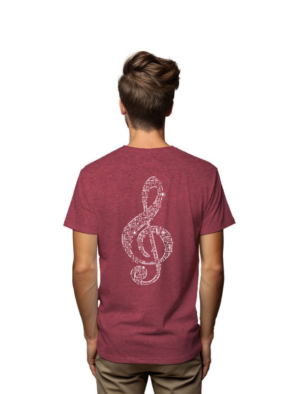 music notes casual printed graphical t-shirt