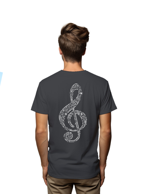music notes casual printed graphical t-shirt