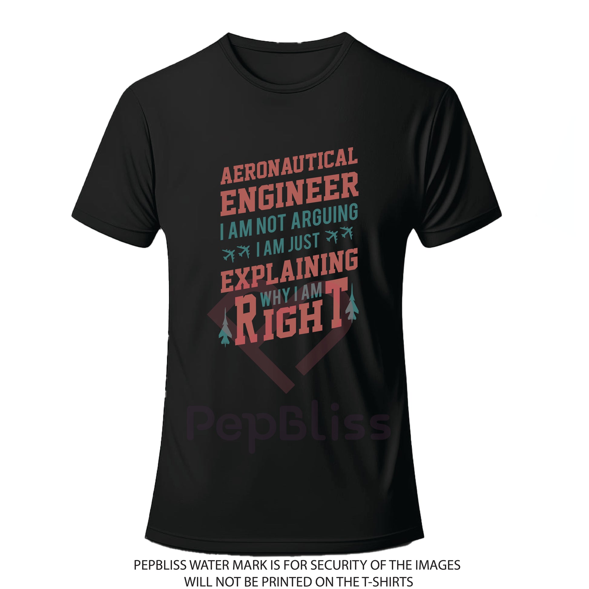 aeronautical engineer cool printed t-shirt