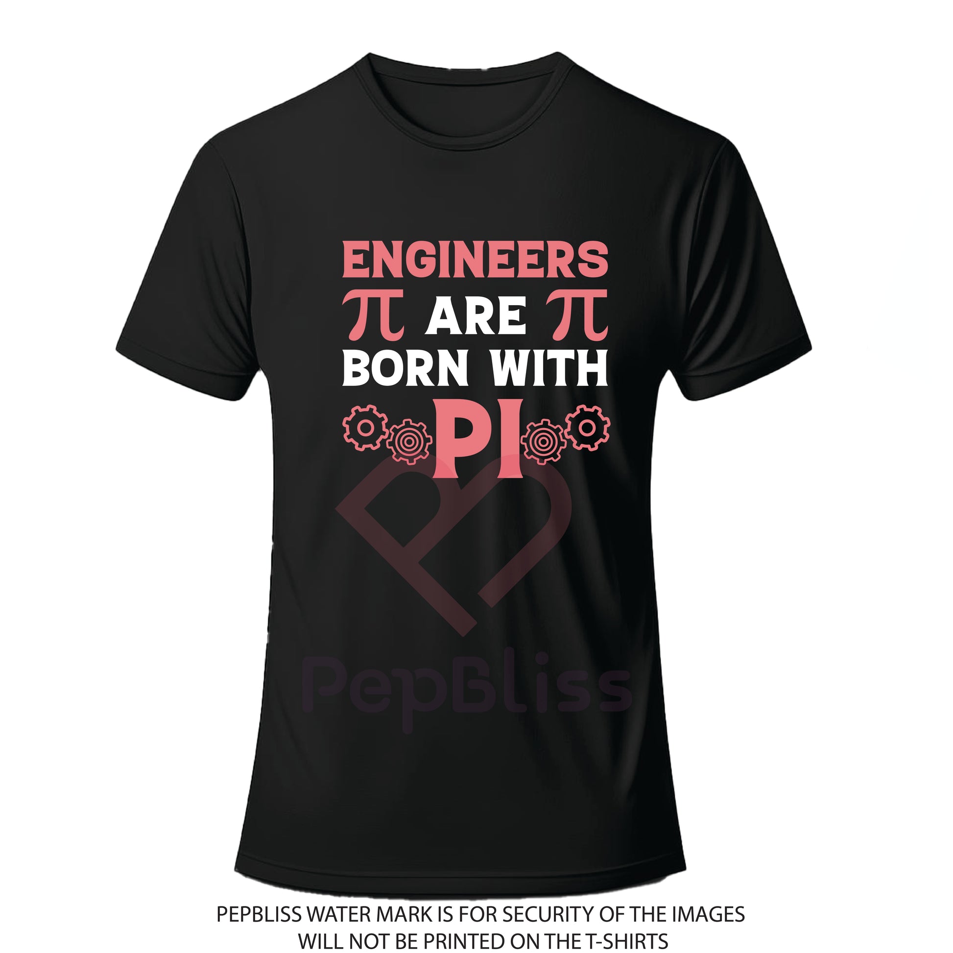 Engineers are Born with Pie - pink unisex T-shirt