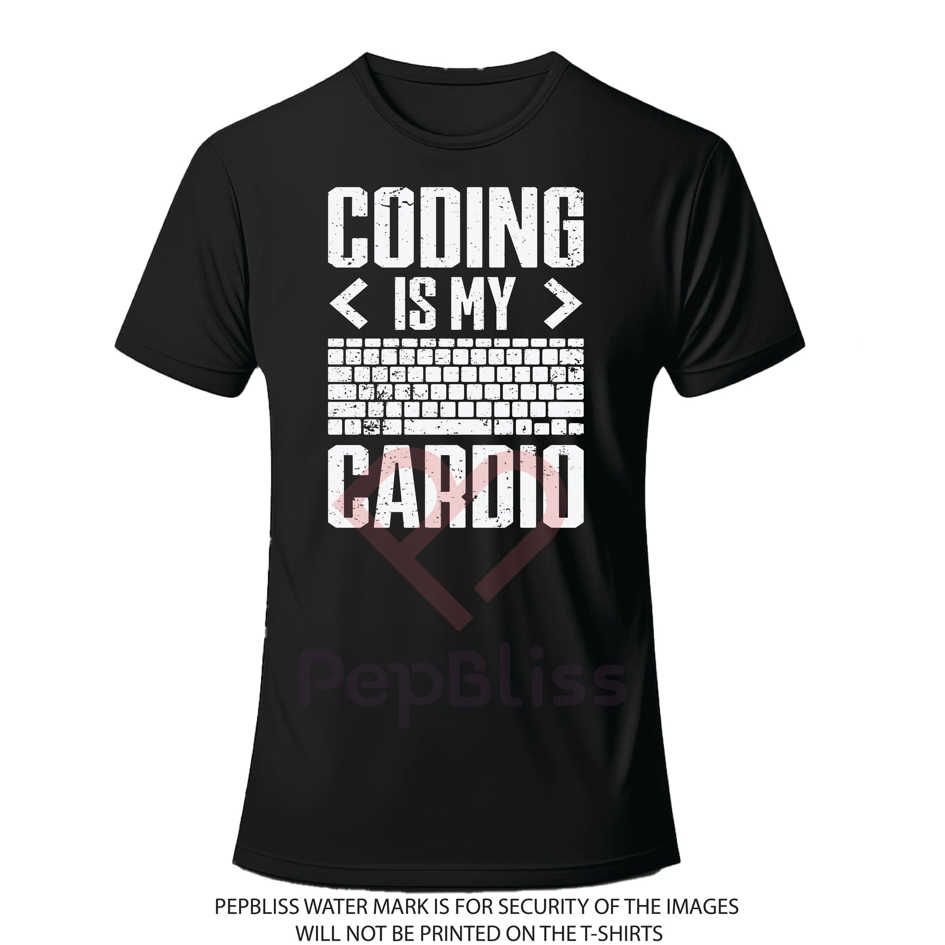 coding is my cardio - unisex printed t-shirt