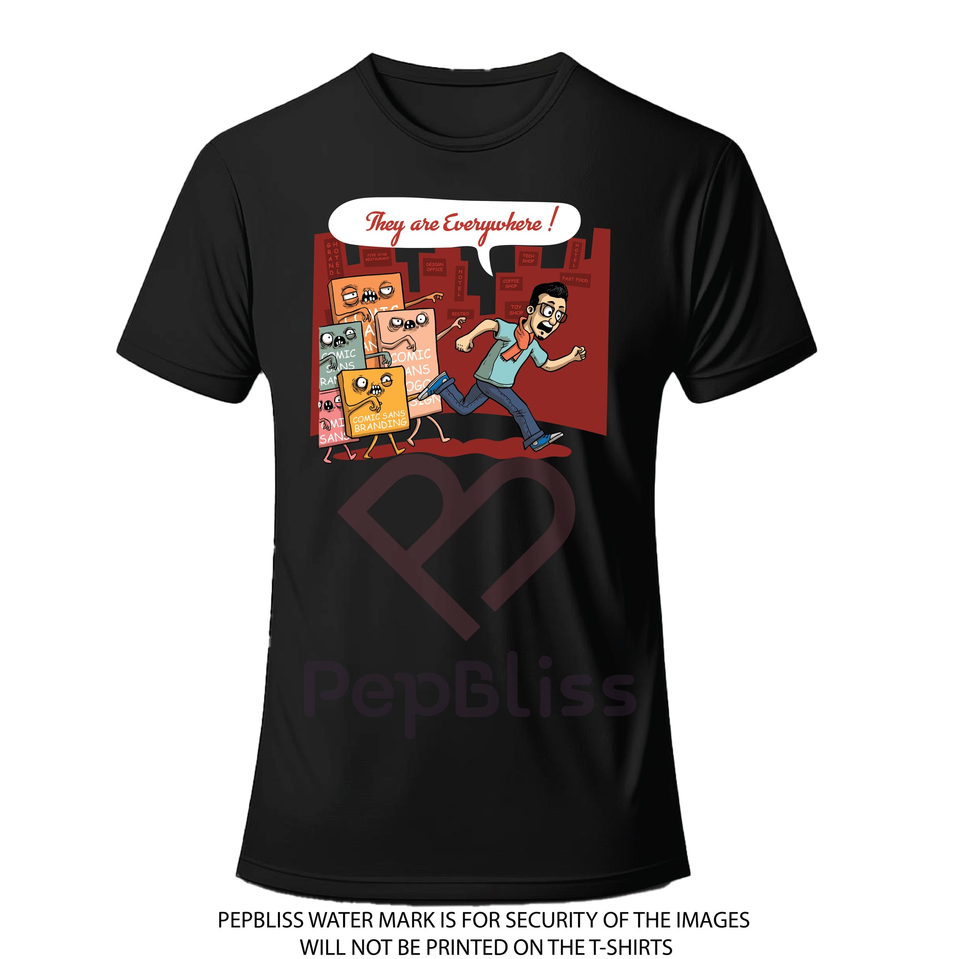 comic designer life unisex printed t-shirt