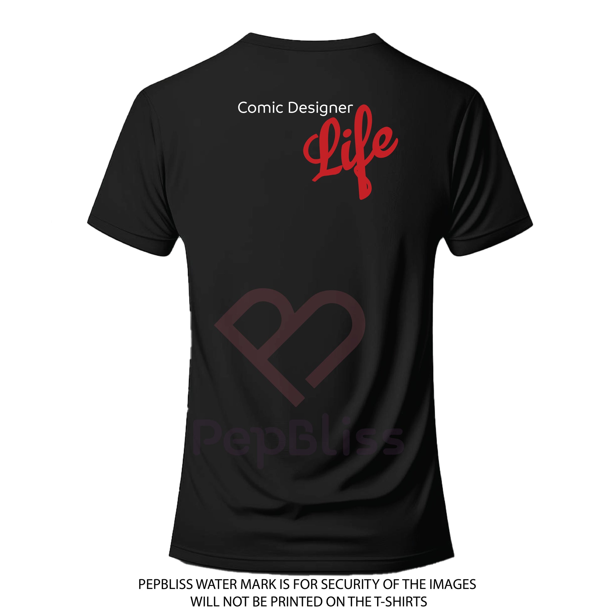 comic designer life unisex printed t-shirt