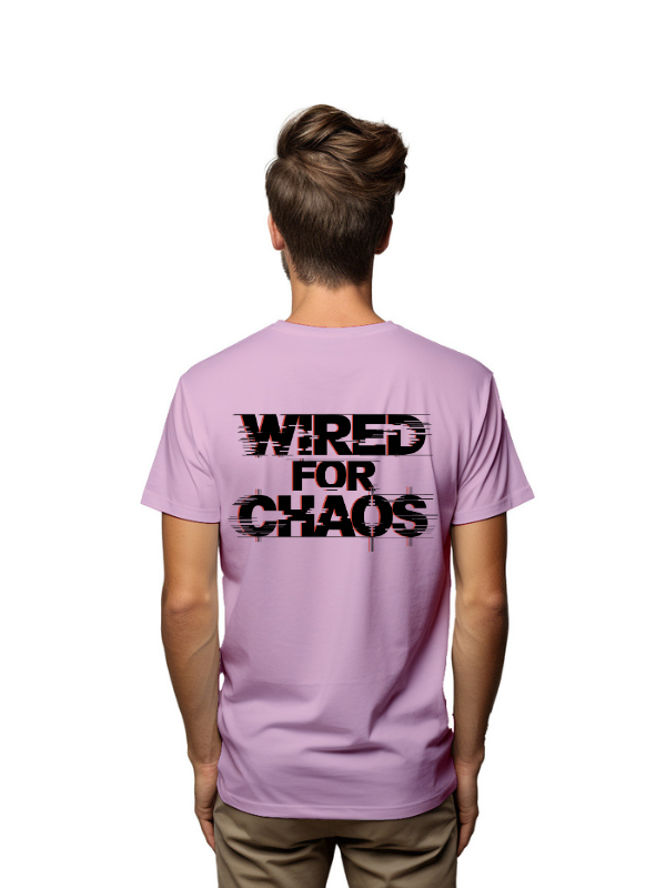 wired for chaos - unisex printed graphical t-shirt