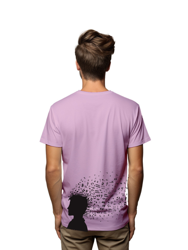 music in the head unisex printed graphical t-shirt