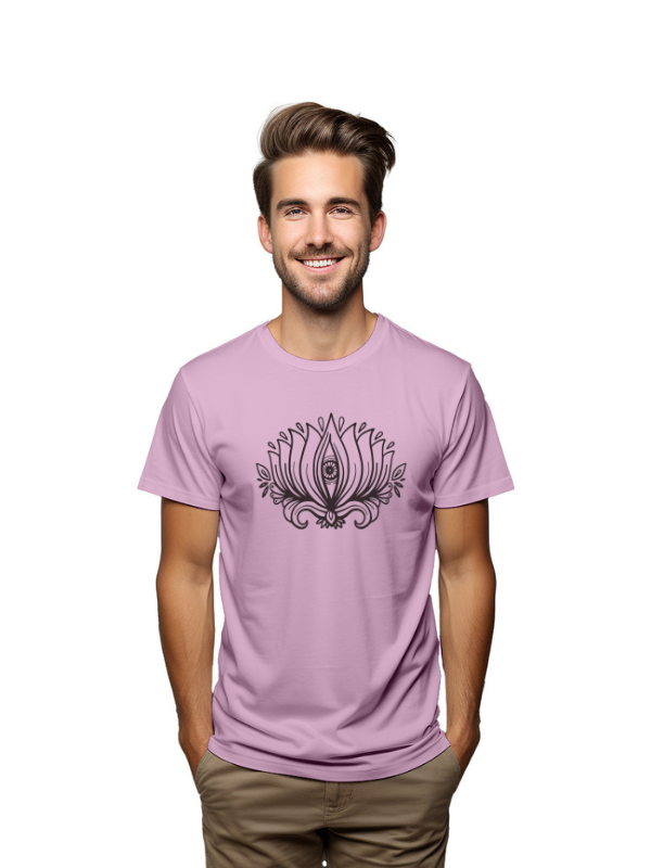 HAMSA HAND FONT BACK PRINTED UNISEX GRAPHICAL TSHIRT