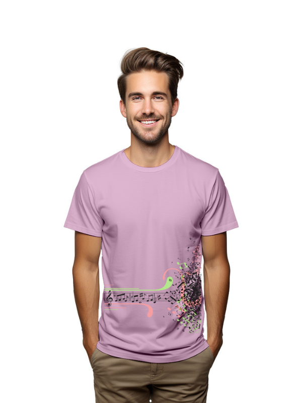 music dash graphical unisex printed t-shirt
