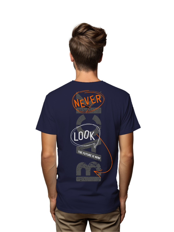 never look back future is now - unisex printed tshirt