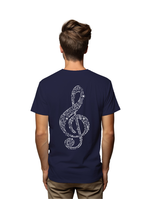 music notes casual printed graphical t-shirt
