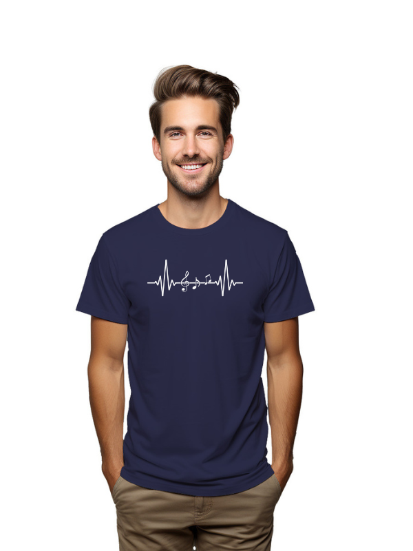 music notes tune graphical printed unisex t-shirt