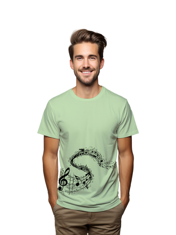 MUSIC FLOW TONE PRINTED UNISEX GRAPHICAL TSHIRT